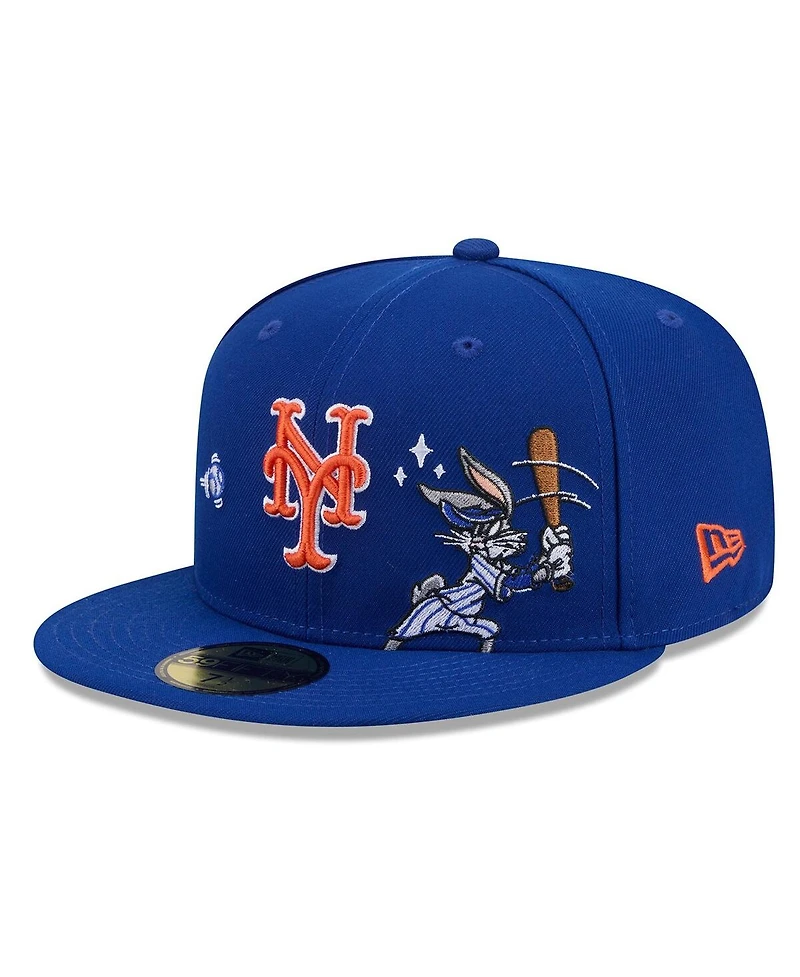 New Era Men's Royal York Mets Looney Tunes Bugs Bunny 59FIFTY Fitted Hat