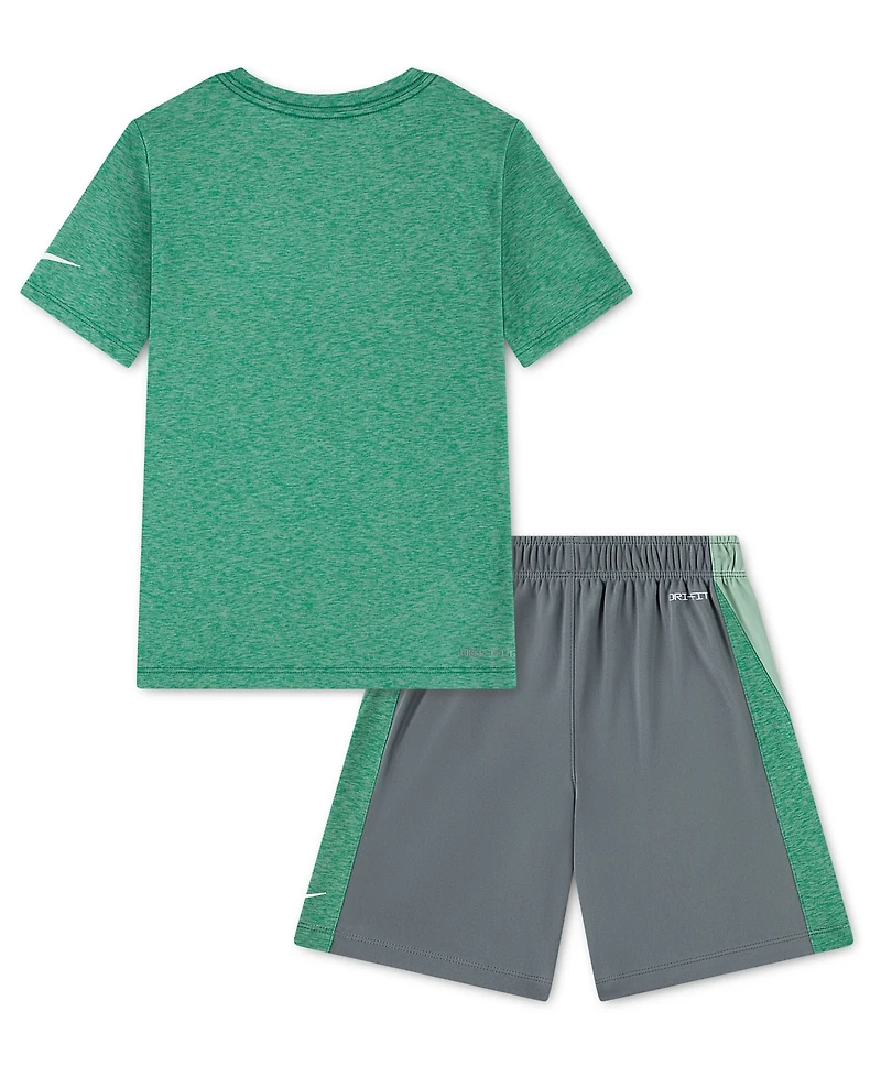 Nike Boys' 4-7 Short-Sleeve T-Shirt and Shorts, 2-Piece Set
