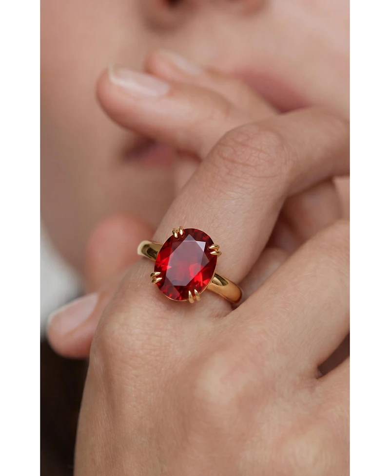 Retro Chic Cherry Glow Ring