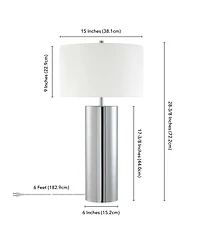 Hudson Canal York 29.5" Metal Tall Table Lamp