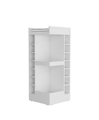Flynama Modern Bar Cabinet with 16 Shelves, Freestanding Storage Cabinet for Bar Essentials