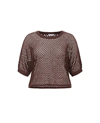 City Chic Women's Crochet Knit Top