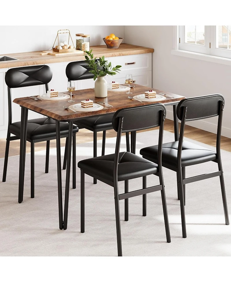 gaomon Kitchen Table 4-Piece Dining Table Set For Small Spaces-Apartment Size Kitchen Table