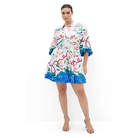City Chic Women's Tahlia Spirit Print Mini Dress