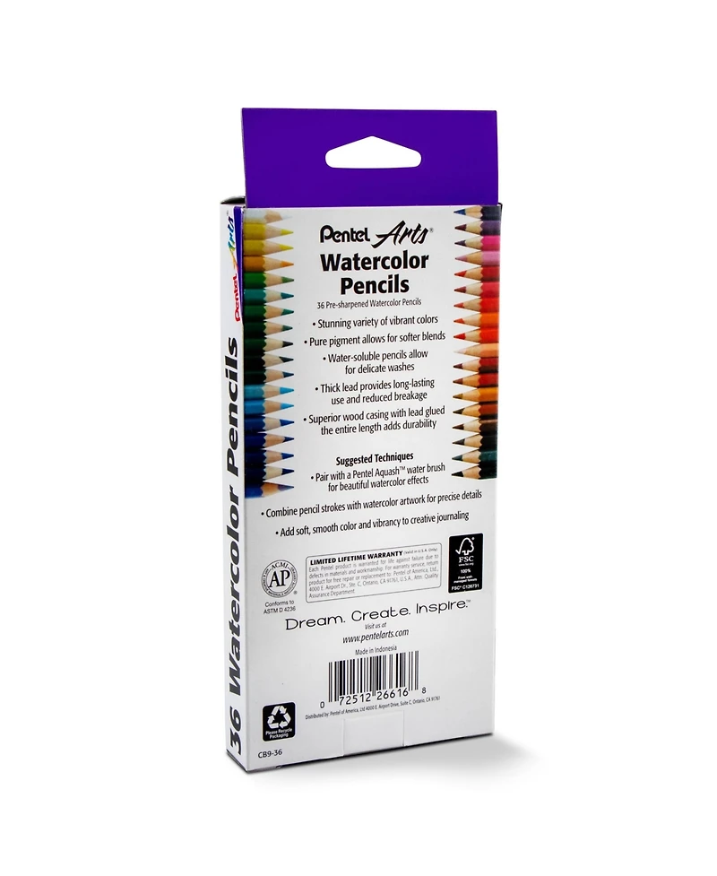 Pentel Arts Watercolor Pencil Set