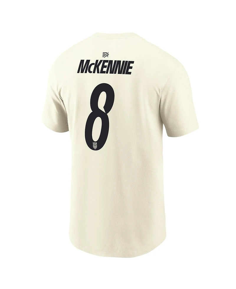 Nike Men's Weston McKennie Cream Usmnt Home Name & Number T-Shirt
