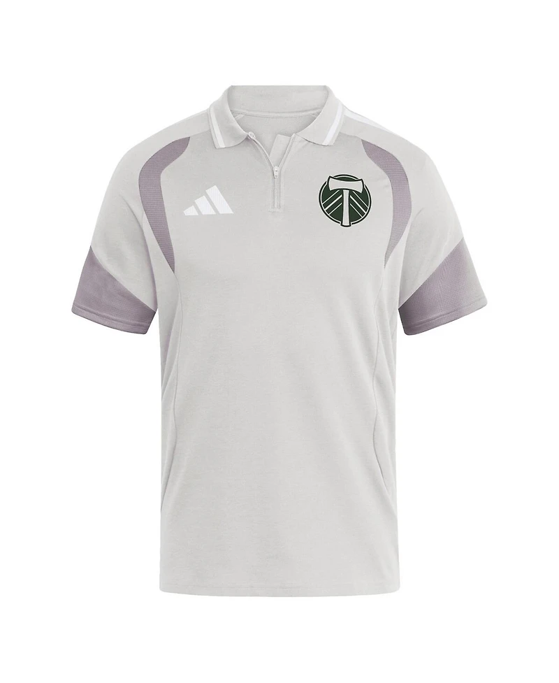 Adidas Men's Silver Portland Timbers 2026 Tiro Competition Polo Shirt