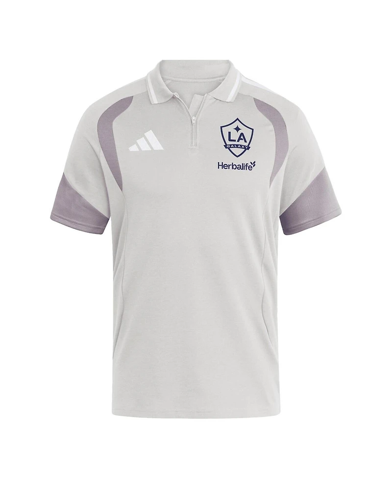 Adidas Men's Silver La Galaxy 2026 Tiro Competition Polo Shirt