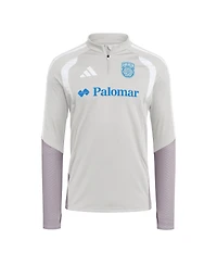 Adidas Men's Silver San Diego Fc 2026 Tiro Competition Quarter-Zip Training Sweatshirt