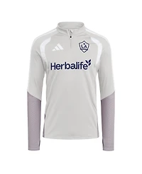 Adidas Men's Silver La Galaxy 2026 Tiro Competition Quarter-Zip Training Sweatshirt