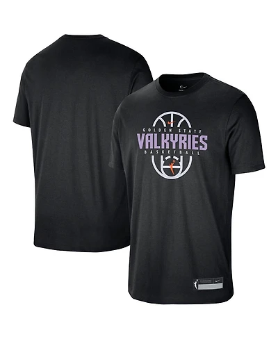 Nike Men's and Women's Black Golden State Valkyries 2026 On-Court Authentic Practice Premium T-Shirt