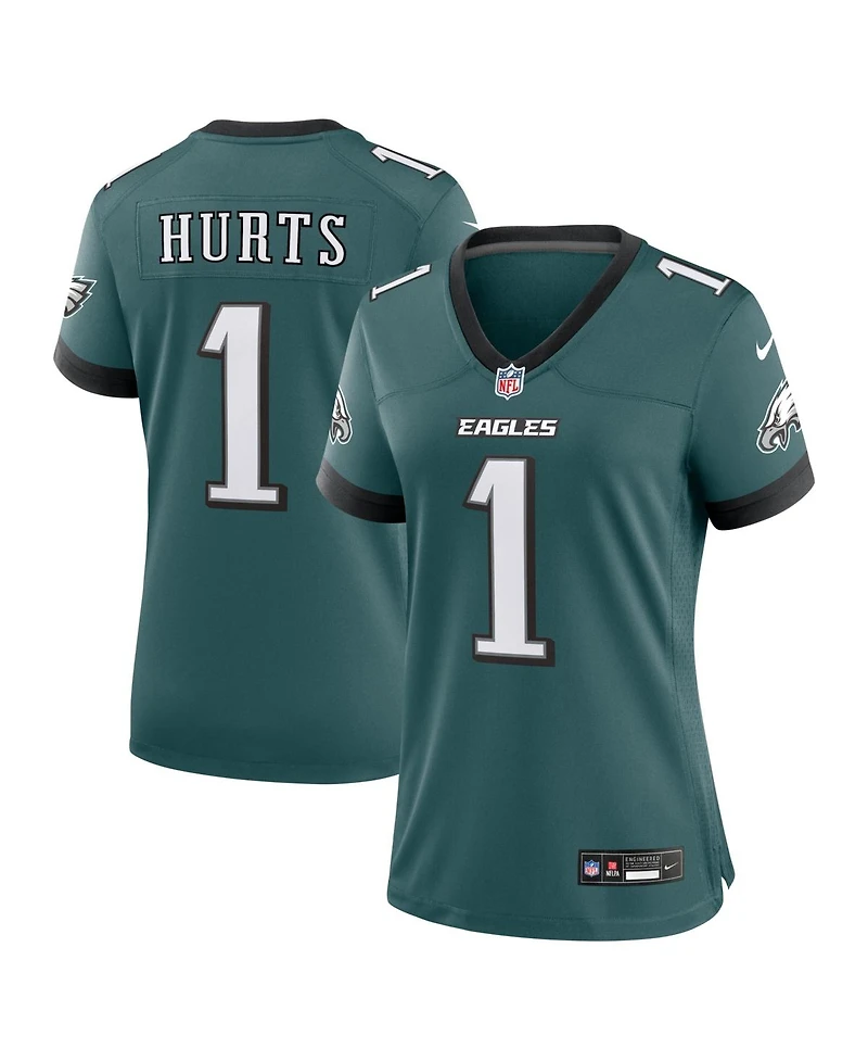 Nike Women's Jalen Hurts Midnight Green Philadelphia Eagles Team Game Jersey
