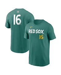 Nike Men's Jarren Duran Green Boston Red Sox 2025 City Connect Fuse Name & Number T-Shirt