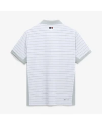 Nike Men's White Detroit Tigers Authentic Collection Striped Victory Dri-fit Polo Shirt