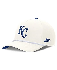 Nike Men's Cream Kansas City Royals Cooperstown Rise Adjustable Hat