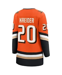 Fanatics Women's Chris Kreider Orange Anaheim Ducks Home Breakaway Player Jersey