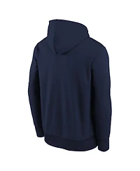 Nike Big Boys and Girls Navy Milwaukee Brewers Authentic Collection Therma-fit Hoodie