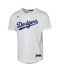 Nike Big Boys and Girls Yoshinobu Yamamoto White Los Angeles Dodgers Baseline Jersey
