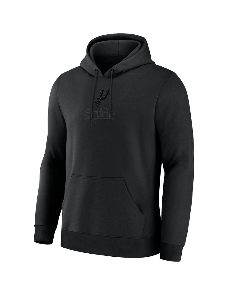 Fanatics Men's San Antonio Spurs Black Out Hoodie