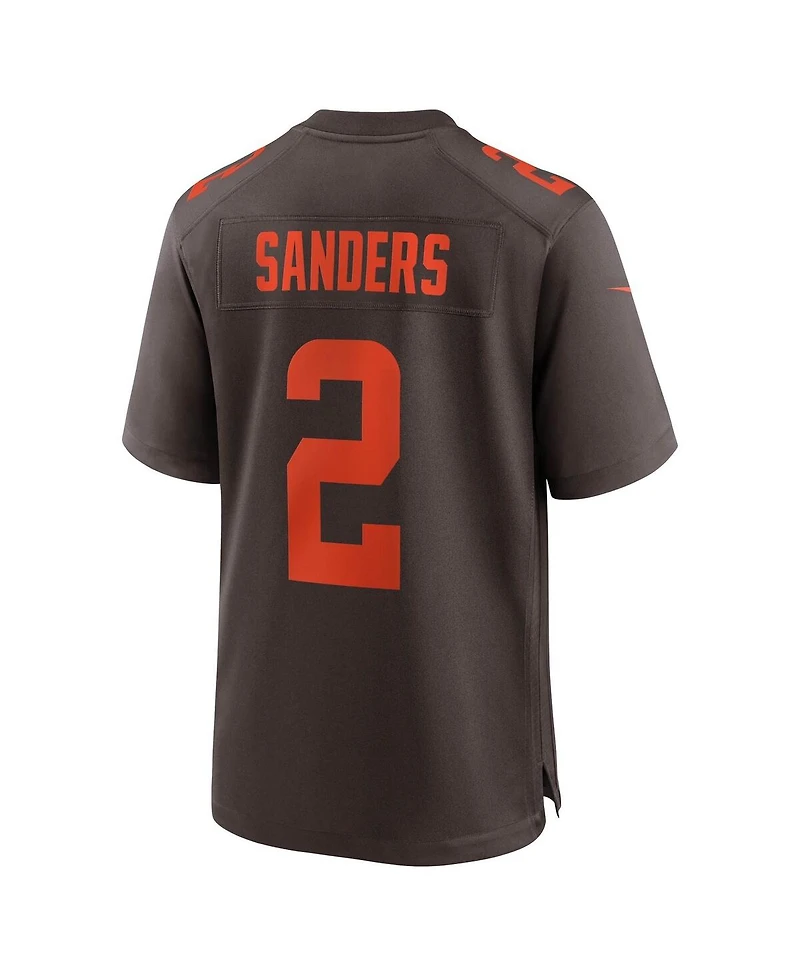 Nike Men's Shedeur Sanders Brown Cleveland Browns Alternate Game Jersey