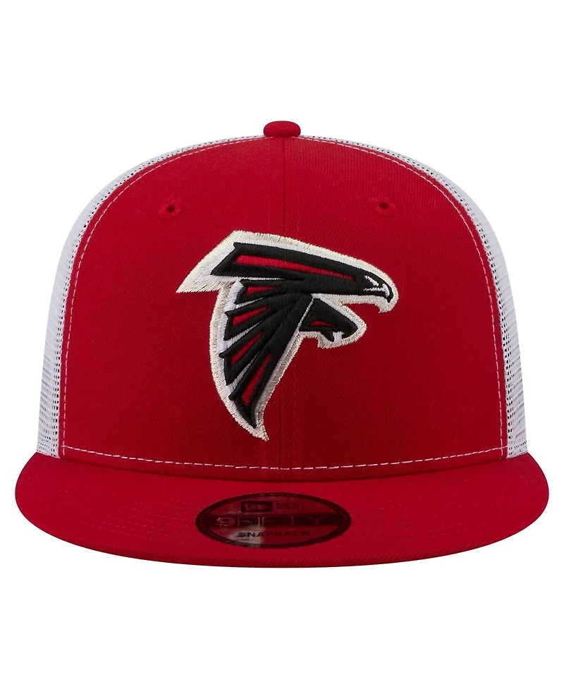 New Era Men's Red Atlanta Falcons Core Team 9FIFTY Trucker Snapback Hat