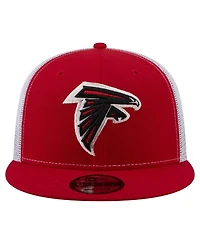 New Era Men's Red Atlanta Falcons Core Team 9FIFTY Trucker Snapback Hat