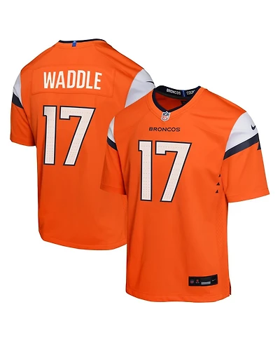 Nike Big Boys and Girls Jaylen Waddle Orange Denver Broncos Game Jersey