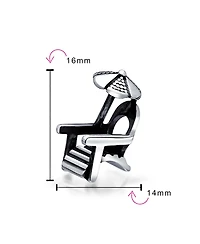 Bling Jewelry Tropical Umbrella Lounge Beach Chair Charm Bead .925 Sterling Silver Fits European Bracelets