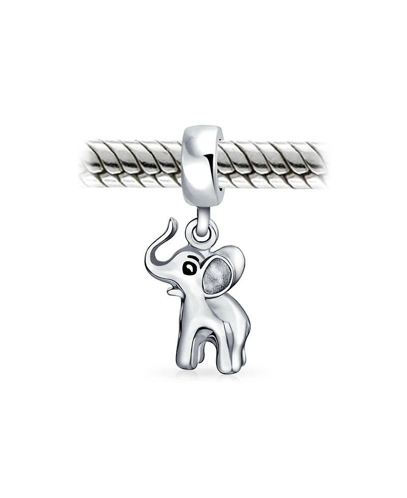 Bling Jewelry Lucky Animal Bambi Elephant Dangle Charm Bead .925 Sterling Silver Fits European Bracelet