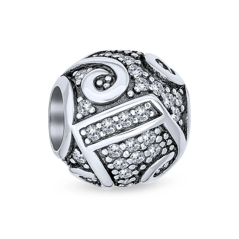 Bling Jewelry Musician Student G Clef Music Note Charm Bead .925 Sterling Silver Fits European Bracelet