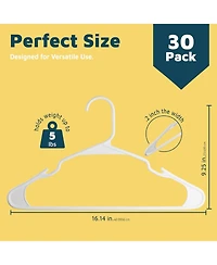 Lifemaster Plastic Clothes Hanger Set