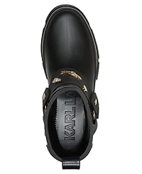 Karl Lagerfeld Paris Women's Rivenna Rain Round Toe Booties