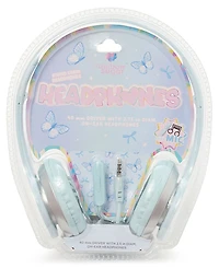 Rainbow Sugar Girls' Butterfly Backpack, 3D Ombre Bow Lunch Bag and Headphone, 3-Piece Set