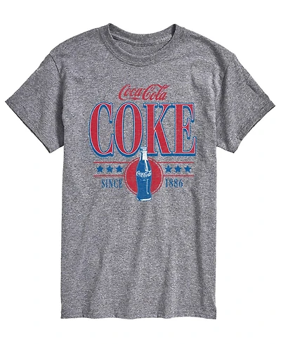 Airwaves Men's Coca-Cola 90s Collegiate Design Short-Sleeve Graphic T-Shirt