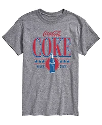 Airwaves Men's Coca-Cola 90s Collegiate Design Short-Sleeve Graphic T-Shirt