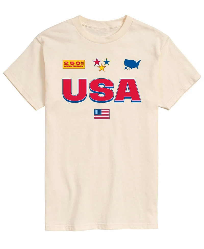 Airwaves Men's Usa 250 Jersey Short-Sleeve Graphic T-Shirts