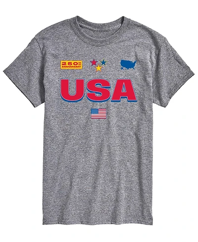 Airwaves Men's Usa 250 Jersey Short-Sleeve Graphic T-Shirts