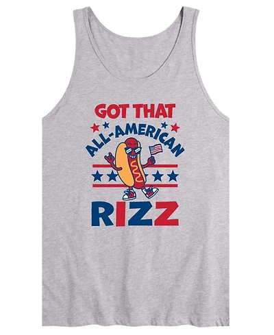 Airwaves Men's All American Rizz Hotdog Sleeveless Graphic Tank