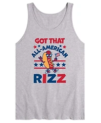 Airwaves Men's All American Rizz Hotdog Sleeveless Graphic Tank