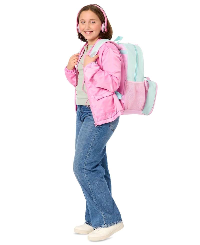 Rainbow Sugar Girls' Camper Van Backpack and Headphone, 2-Piece Set