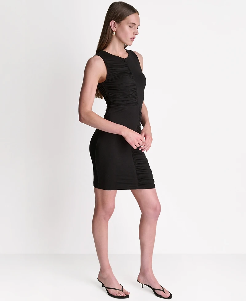 Bcbg Women's Ruched Sleeveless Bodycon Dress