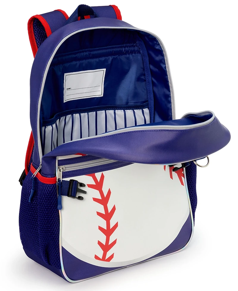 Extreme Nation Boys' Baseball Backpack, Lunch Bag and Headphone, 3-Piece Set