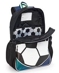 Extreme Nation Boys' Baseball Soccer Backpack, Lunch Bag and Headphone, 3-Piece Set