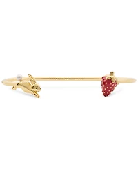 kate spade new york Gold-Tone Secret Garden Strawberry Cuff Bracelet