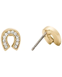 kate spade new york Gold-Tone You're a Gem Pave Horseshoe Stud Earrings