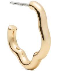 kate spade new york Gold-Tone Wave Huggie Earrings