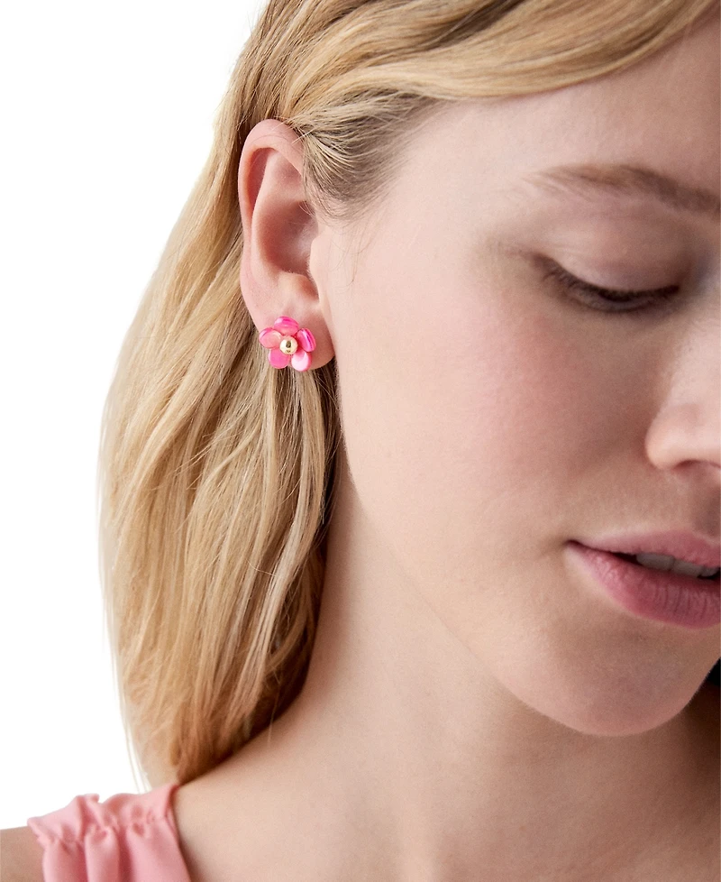 kate spade new york Gold-Tone Summer Daze Flower Stud Earrings
