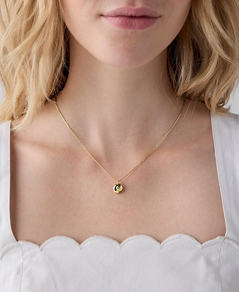 kate spade new york Gold-Tone Gifting Beach Bum Short Pendant Necklace