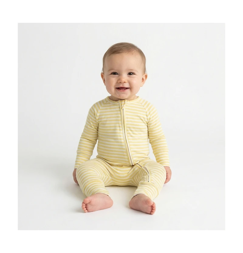 Motette Baby Lemon Stripe Sleeper