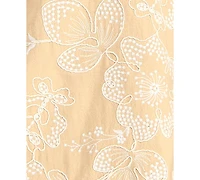 Seni & Cade Juniors' Embroidered Square Neck Short Dress
